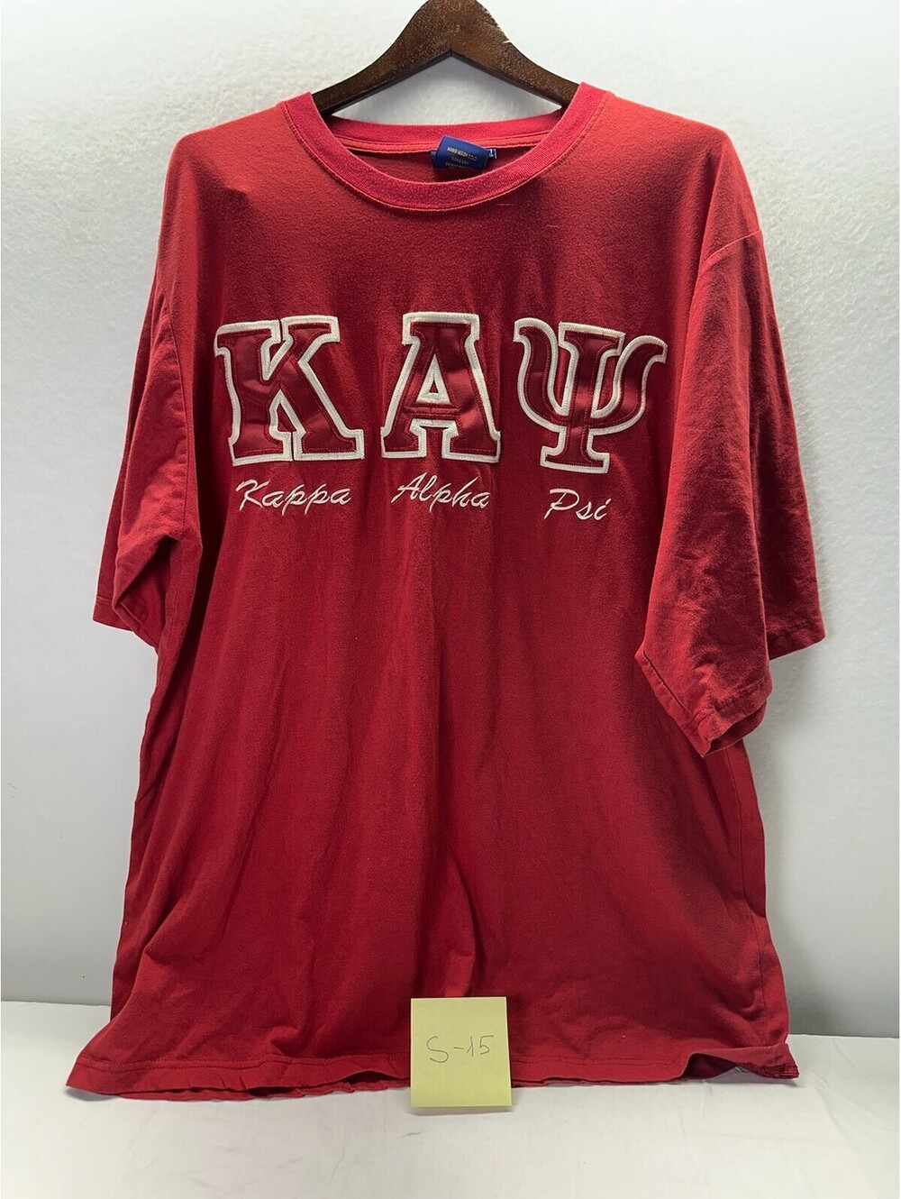 Buffalo Dallas Kappa Alpha Psi Fraternity T-Shirt Red Men's XXL S-15